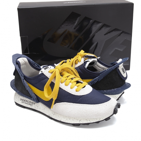 UNDERCOVER NIKE Daybreak Running Sneaker (Trainers) Navy,Yellow | PLAYFUL