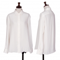  COMPTOIR DES COTONNIERS Silk Long Sleeve Shirt White XS