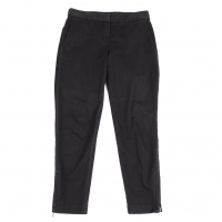  Theory Hem Zip Stretch Pants (Trousers) Black 0