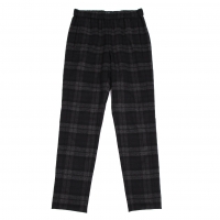  Theory Stretch Wool Check Pants (Trousers) Charcoal P