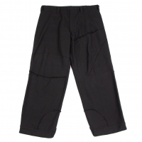  Y's for men Wool Gabardine Switching Pants (Trousers) Black 2