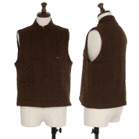  Mademoiselle NON NON Padding Knit Vest (Waistcoat) Brown 38M