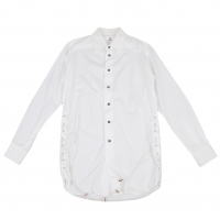  Y's for men Side Lace up Long Sleeve Shirt White 3