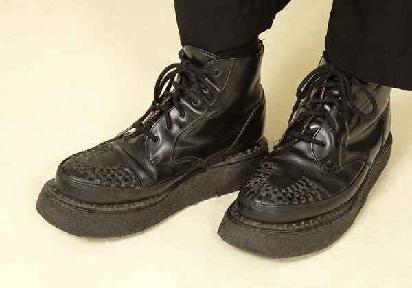 Y's for men x GEORGE COX Creeper Boots Black 7(About US 8) | PLAYFUL