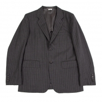  COMME des GARCONS HOMME DEUX Striped Wool Jacket Grey M