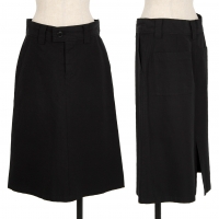  Y's for living Cotton Cupra Trapezoid Skirt Black S-M