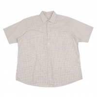 Papas Cotton Graph Check Short Sleeve Shirt White,Red,Yellow 48M