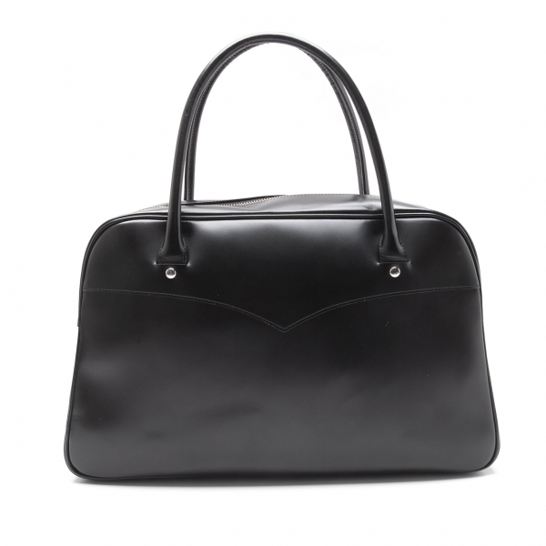 COMME des GARCONS Aoyama Exclusive Leather Hand Bag Black | PLAYFUL
