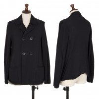  robe de chambre COMME des GARCONS Lining Fur Switching Dyed Jacket Navy S-M
