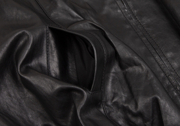 Tory Burch 3/4 Sleeve Leather Jacket Black 2 | PLAYFUL