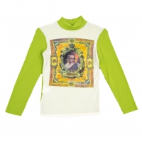  Jean Paul GAULTIER HOMME Printed Stretch Top Yellow-green,White 48