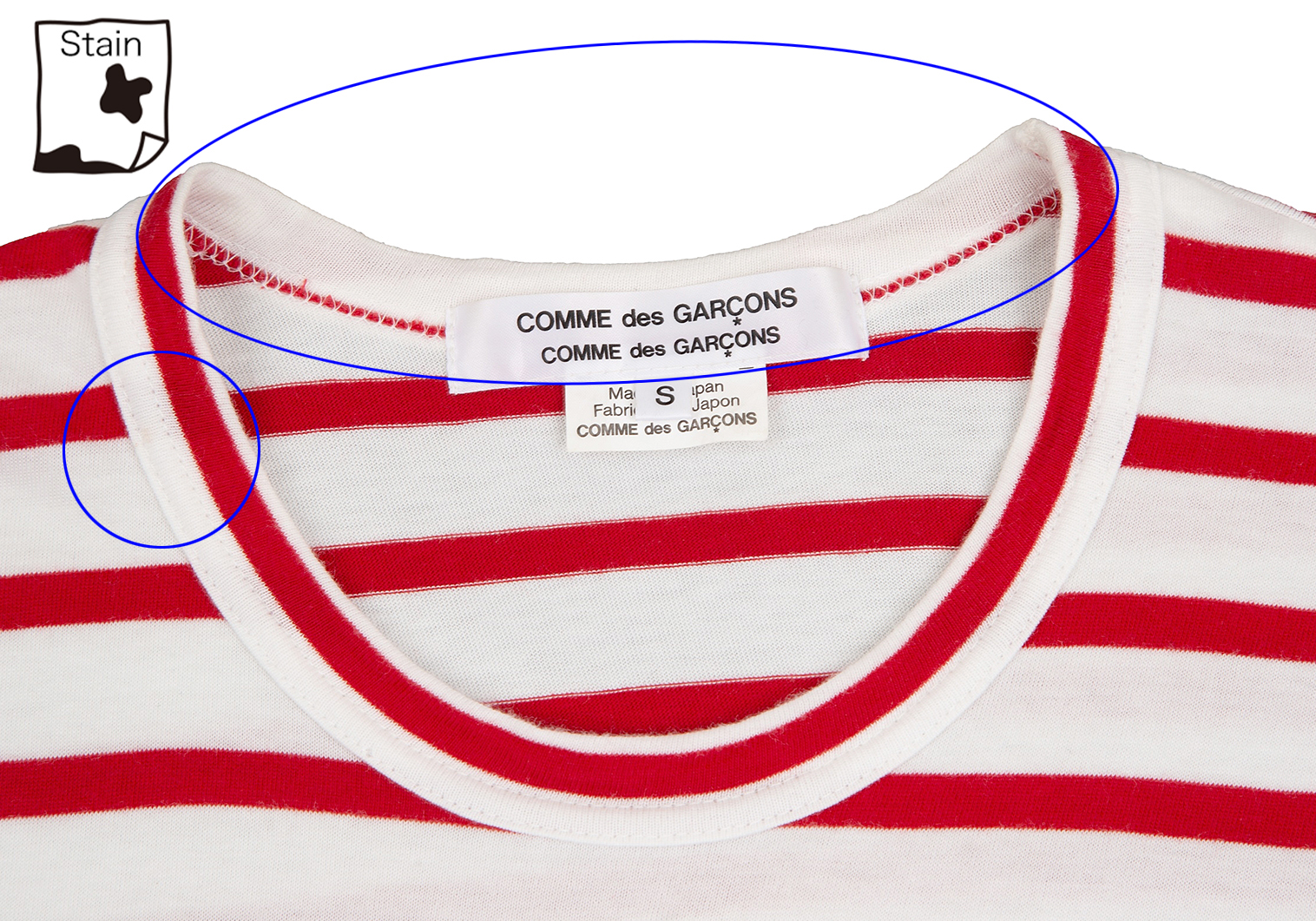 COMME des GARCONS コサージュ Tシャツ 日本製 X2411