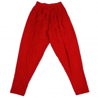  KENZO Botanical Jacquard Pleats Pants (Trousers) Red M