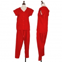  KENZO Botanical Jacquard Shirt & Pants Red S-M, M