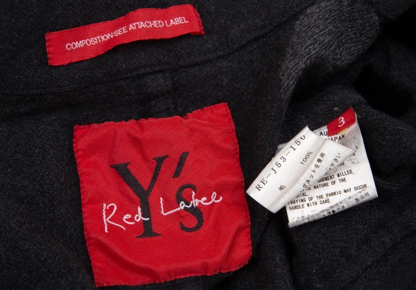 Y's Red Label Wool Military Jacket