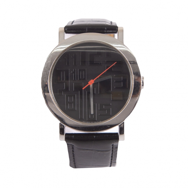 ジャンポールゴルチエJean Paul GAULTIER メタルフェイス腕時計 黒