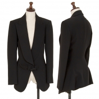  Jean Paul GAULTIER CLASSIQUE Shawl collar Button Design Jacket Black 40