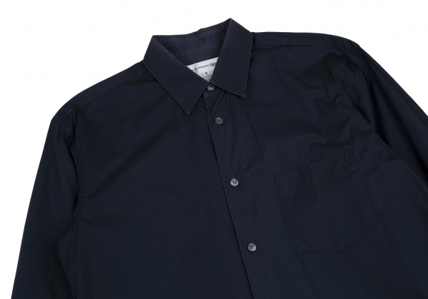 COMME des GARCONS SHIRT Cotton Basic Long Sleeve Shirt Navy XS