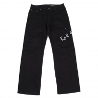 Karl Helmut Logo Printed embroidery Cotton Pants (Trousers) Black LL