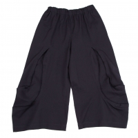  COMME des GARCONS Wool Cutting Design Wide Pants (Trousers) Navy XS