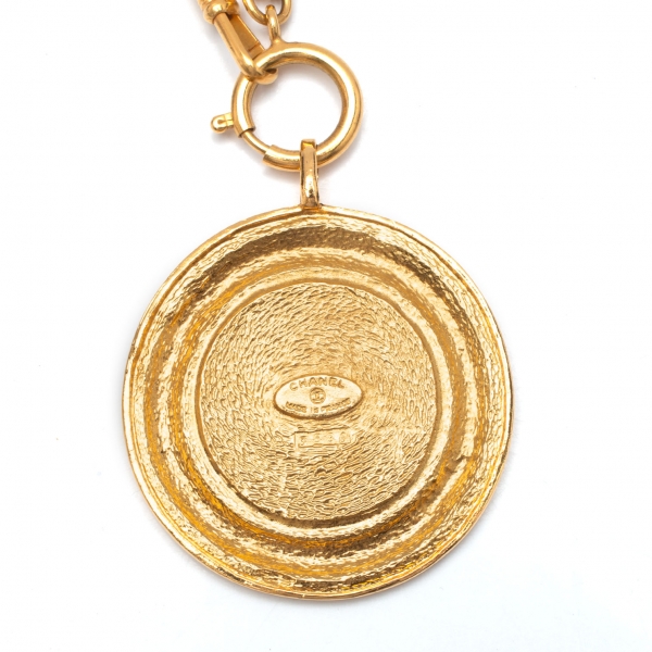CHANEL 31 RUE CAMBON Coin Chain Necklace Gold