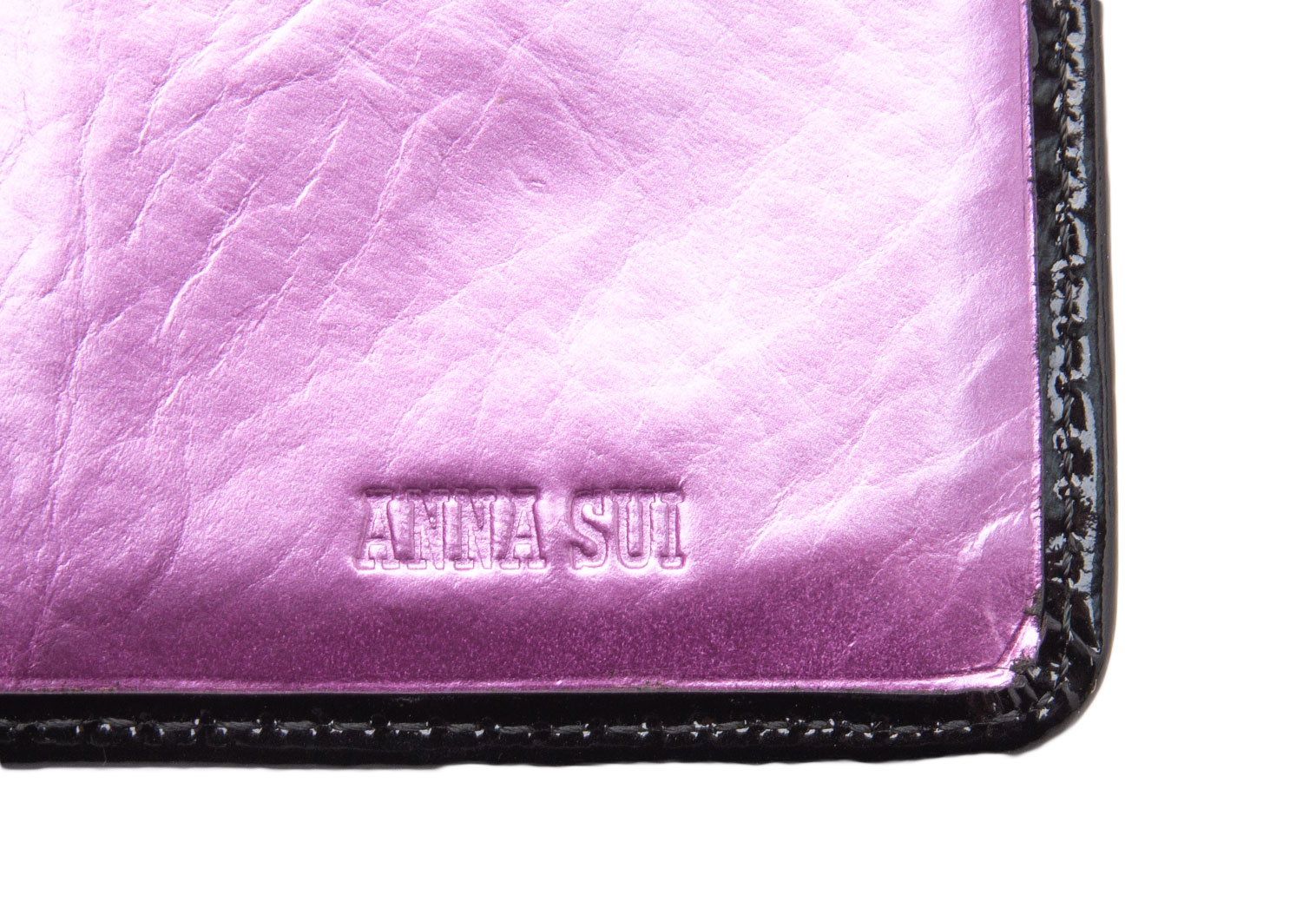 アナスイANNA SUI ローズハートがま口二つ折り財布 ピンク