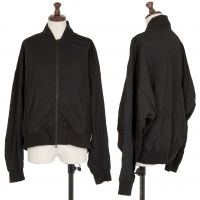  Y's Polyester Wrinkled Zip Jacket Black 2