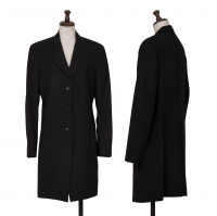  Yohji Yamamoto FEMME Wool Gaba Long Jacket Black S