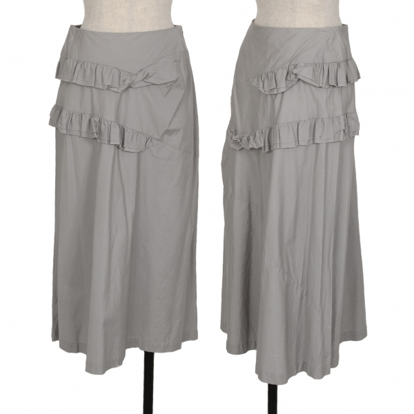  tricot COMME des GARCONS Cotton Gather Switch Skirt Grey M