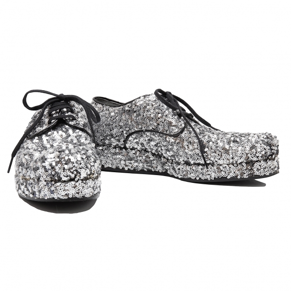 tricot COMME des GARÇONS/silver shoes