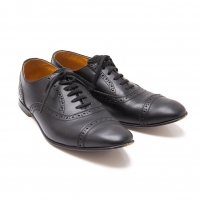  COMME des GARCONS Wing tip Leather Shoes Black US About 7.5