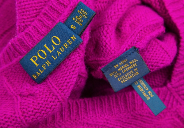 POLO RALPH LAUREN Pony Embroidery Wool Knit Sweater second hand / selling