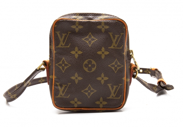 Louis+Vuitton+Danube+Shoulder+Bag+Mini+Brown+Canvas for sale online