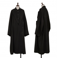  Yohji Yamamoto NOIR Cotton Gaba Layered Long Coat Black 2