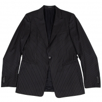  EMPORIO ARMANI JUDE LINE Wool Stripe Jacket Black 50