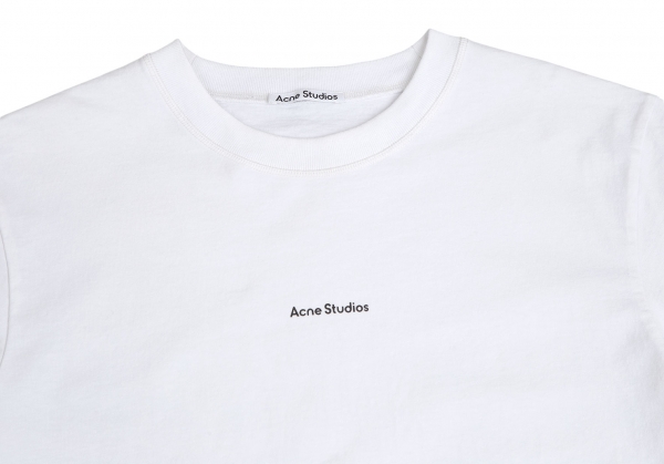 Acne Studios Logo Printed T shirt White XS   PLAYFUL
