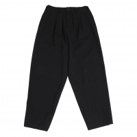  Yohji Yamamoto POUR HOMME Wool Tuck Tapered Pants (Trousers) Black S