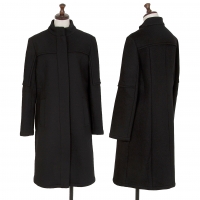  gigli Wool Stand-collar Zipper Coat Black 38(M)