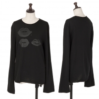 BLACK COMME des GARCONS Printed Knit Sweater (Jumper) Black M