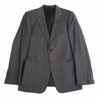  ARMANI COLLEZIONI Stripe 2B Wool Jacket Grey 50