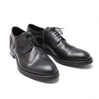  ARMANI COLLEZIONI Wing tip Leather Shoes Black 43