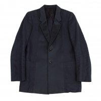  Paul Smith Cotton Switching Linen Jacket Navy S