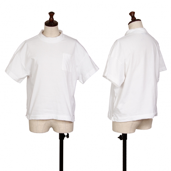 トリココムデギャルソンtricot COMME des GARCONS 太リブ胸ポケットTシャツ 白S