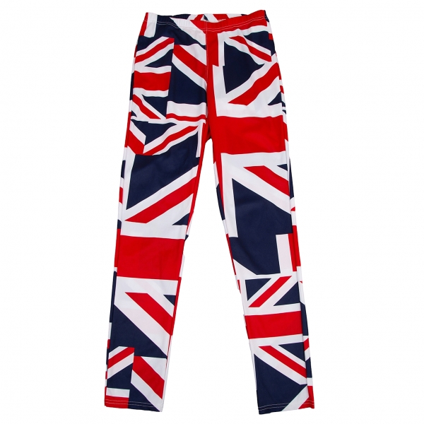 COMME des GARCONS Union Jack Leggings (Trousers) Red,Navy S-M