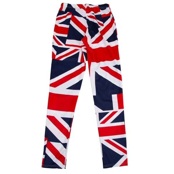 COMME des GARCONS Union Jack Leggings (Trousers) Red,Navy S-M