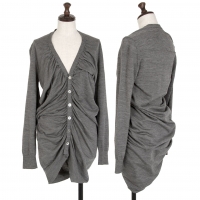  JUNYA WATANABE COMME des GARCON Shirring Design Cardigan Grey S-M