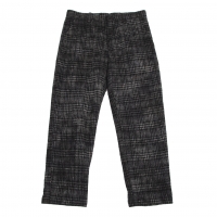  Y's Wool Check Pants (Trousers) Grey,Black 2