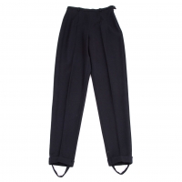  MaxMara Stretch Wool Stirrup pants (Trousers) Navy 40