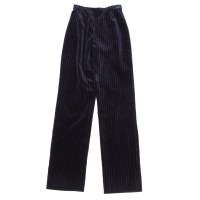  CELINE Stripe Velor Pants (Trousers) Navy 36
