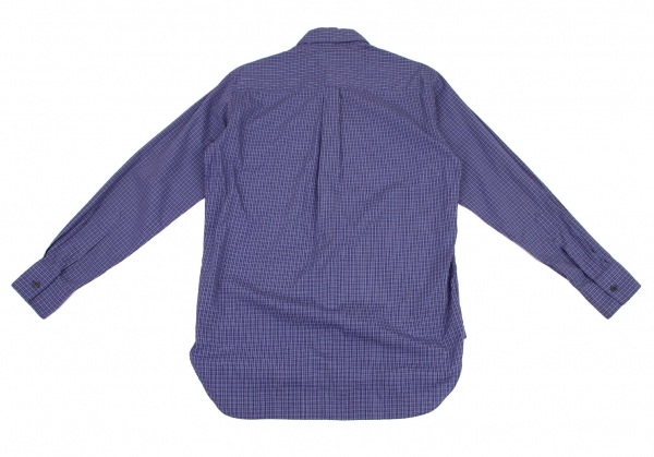 MARGARET HOWELL Cotton Check Shirt Blue M | PLAYFUL